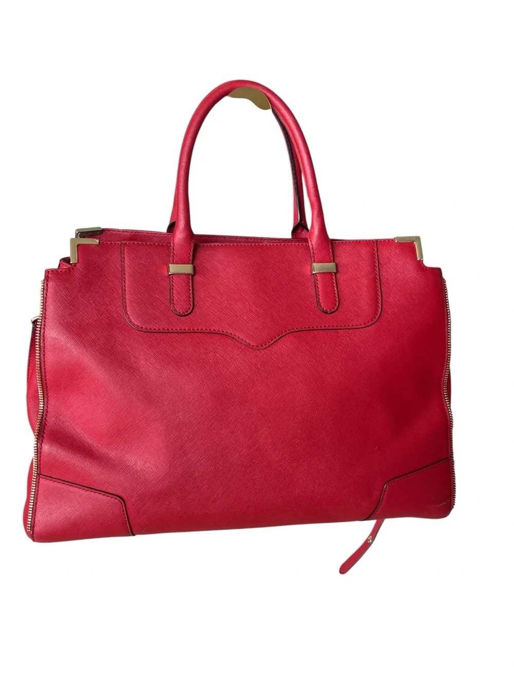 Rebecca Minkoff Red Structured Shoulder Tote Size L